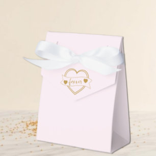 Ballotins Mariage Gold Forever Hearts Shower de Mariée