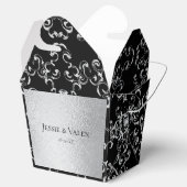 Ballotins Mariage gothique argenté et noir (Ouvert)