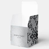 Ballotins Mariage gothique argenté et noir (Ouvert)