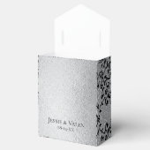 Ballotins Mariage gothique argenté et noir (Ouvert)