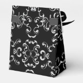 Ballotins Mariage gothique argenté et noir (Arrière)