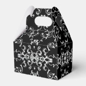 Ballotins Mariage gothique argenté et noir (Arrière)