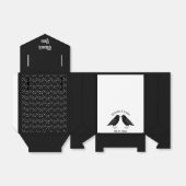 Ballotins Mariage gothique Baiser Ravens Personnalisé (Déplié)