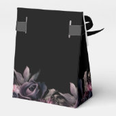 Ballotins Mariage gothique de Florales noires (Arrière)