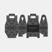 Ballotins Mariage gothique gris et noir (Déplié)