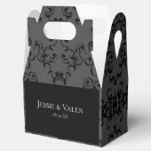 Ballotins Mariage gothique gris et noir (Ouvert)