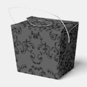 Ballotins Mariage gothique gris et noir (Arrière)