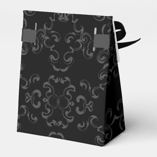 Ballotins Mariage gothique gris et noir (Arrière)