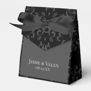 Ballotins Mariage gothique gris et noir