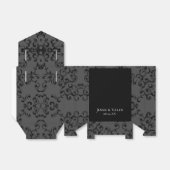 Ballotins Mariage gothique gris et noir (Déplié)