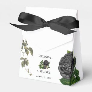 Ballotins Mariage gothique Halloween Roses noires Mariage bl