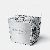 Ballotins Mariage gothique noir argenté (Verso)