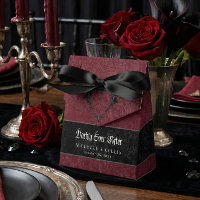 Mariage gothique noir corbeau vin foncé à jamais