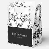 Ballotins Mariage gothique noir et blanc (Ouvert)