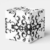 Ballotins Mariage gothique noir et blanc (Arrière)