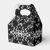 Ballotins Mariage gothique noir et blanc (Arrière)