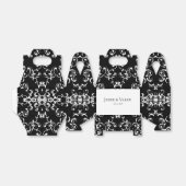 Ballotins Mariage gothique noir et blanc (Déplié)