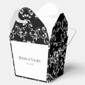Ballotins Mariage gothique noir et blanc (Ouvert)