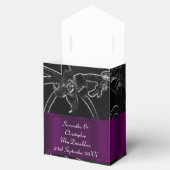 Ballotins Mariage gothique noir et violet (Ouvert)