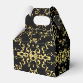 Ballotins Mariage gothique noir or (Arrière)