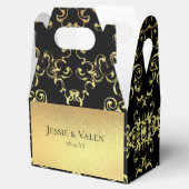 Ballotins Mariage gothique noir or (Ouvert)