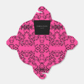 Ballotins Mariage gothique noir rose (Déplié)