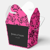 Ballotins Mariage gothique noir rose (Ouvert)