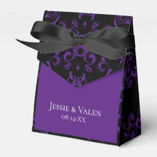 Ballotins Mariage gothique noir violet