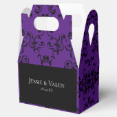 Ballotins Mariage gothique noir violet (Ouvert)