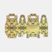 Ballotins Mariage gothique or et noir (Déplié)