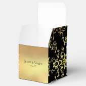 Ballotins Mariage gothique or et noir (Ouvert)