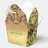 Ballotins Mariage gothique or et noir (Ouvert)