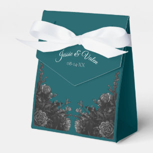 Ballotins Mariage gothique Rose gris-noir turquoise
