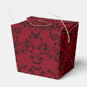 Ballotins Mariage gothique rouge et noir (Arrière)