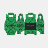 Ballotins Mariage gothique vert et noir (Déplié)