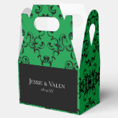 Ballotins Mariage gothique vert et noir (Ouvert)