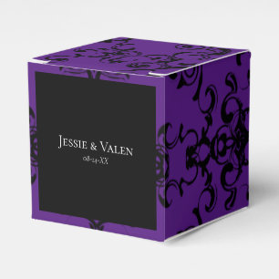 Ballotins Mariage gothique violet et noir