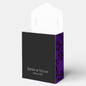 Ballotins Mariage gothique violet et noir (Ouvert)