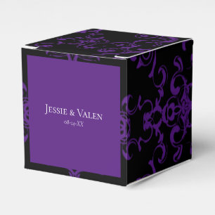 Ballotins Mariage gothique violet et noir