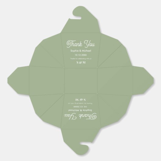 Ballotins Mariage Green Bride (Déplié)