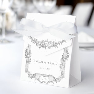 Ballotins Mariage guirlande de rose classique française orné