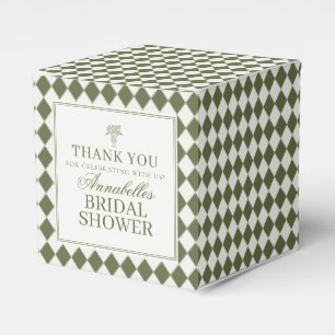 Ballotins Mariage Harlequin Brun Vert Olive Shower de Mariée