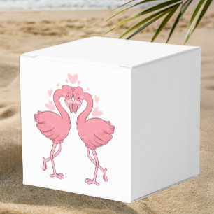 Ballotins Mariage Hawaïen Plage Tropicale Flamant Rose