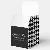 BALLOTINS MARIAGE HOUNDSTOOTH BLACK & WHITE PERSONNALISÉ (Ouvert)