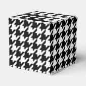 BALLOTINS MARIAGE HOUNDSTOOTH BLACK & WHITE PERSONNALISÉ (Arrière)