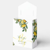 Ballotins Mariage Jaune Citron Rustique & Feuillage Vert (Ouvert)