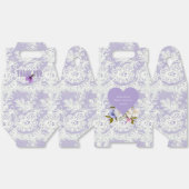 Ballotins Mariage Lavande et Dentelle (Déplié)