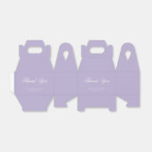 Ballotins Mariage Lavande Violet Simple Script Merci (Déplié)