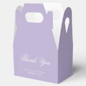 Ballotins Mariage Lavande Violet Simple Script Merci (Ouvert)