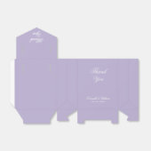 Ballotins Mariage Lavender Simple Merci Script violet (Déplié)
